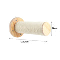 Wall Mounted Cat Climbing Shelves – Solid Wood Cat Wall Perch System with Steps, Hammock Bed & Sisal Scratch Areas