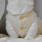 Cat clothes, warm lamb wool vest, autumn and winter teddy pomeranian pet winter clothes, cute korean clothes