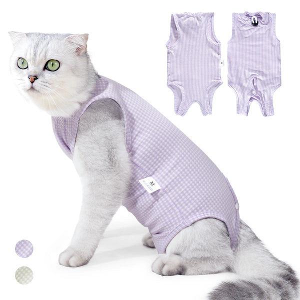 Cat Recovery Suit After Surgery | Soft Onesie for Spay, Neuter & Wound Protection