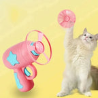 Flying Disc Launcher Interactive Cat Toy