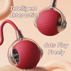 Rechargeable Smart Rolling Cat Ball With Fluffy Tail (Interactive Chase Toy)