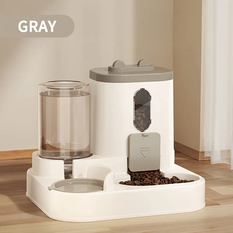 Automatic 2-in-1 Feeder & Waterer (No Batteries Needed)