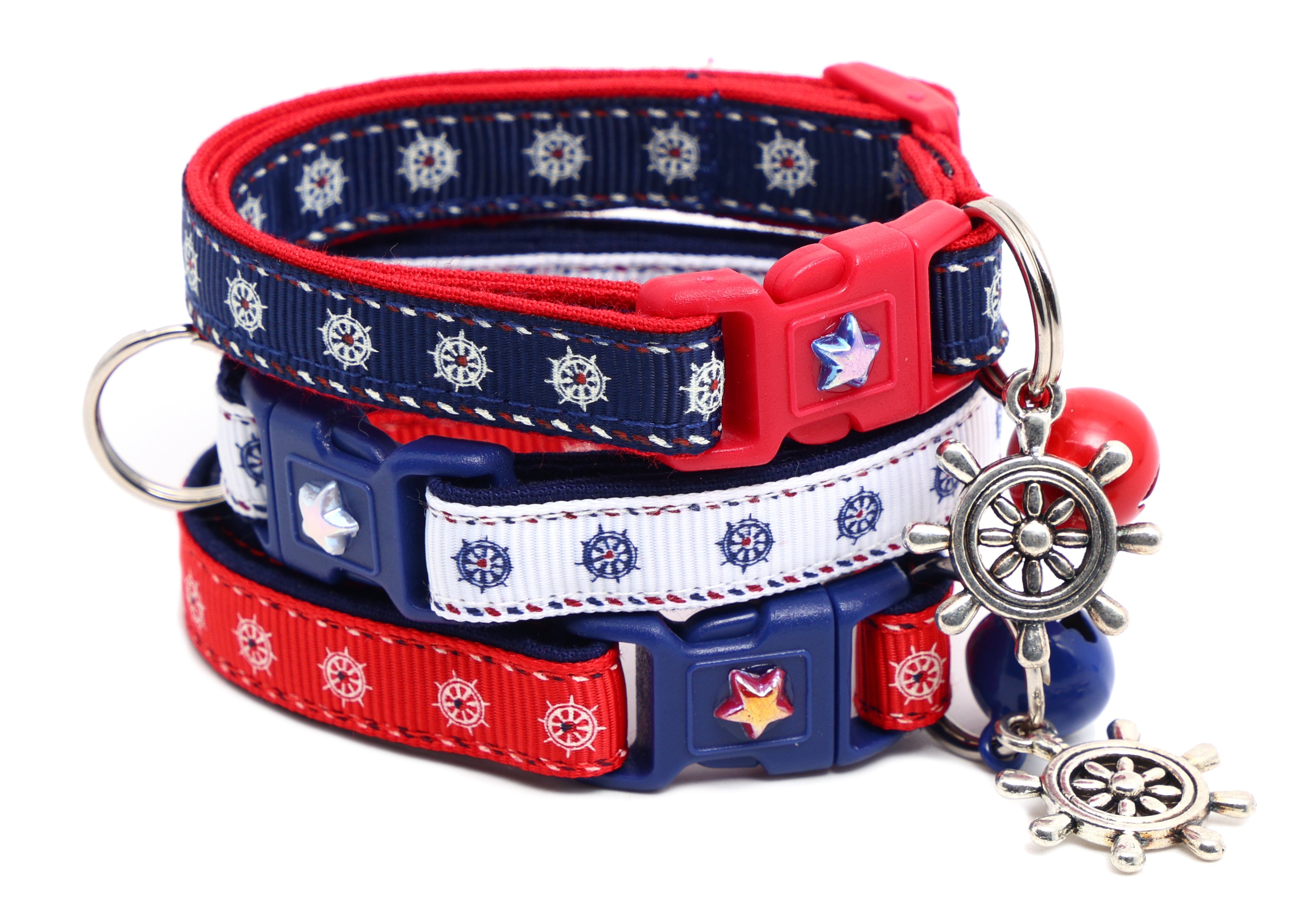 Ships Wheels Breakaway Cat Collar