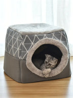 Convertible Velvet Pet Villa & Cozy Hideaway