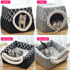 Convertible Velvet Pet Villa & Cozy Hideaway