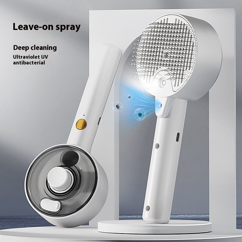 The HydraGroom Pro™: Ultrasonic Mist & UV Sanitizing Wand
