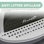 Enclosed Cat Litter Box with Drawer | Hooded Cottage Design | Odor Control & Easy Clean