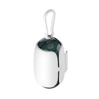 Dog Poop Bag Dispenser | Space Capsule Design | Leash Clip & Carabiner Hook Included