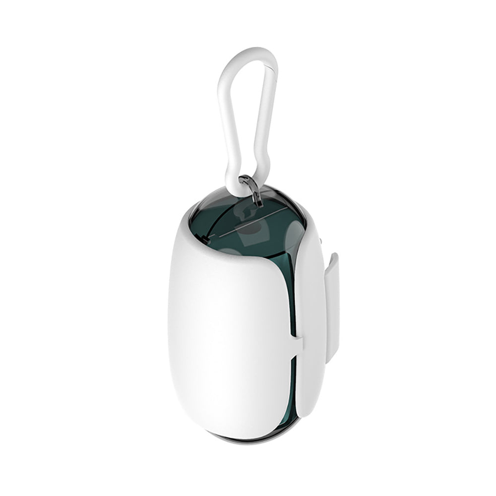 Hands-Free Space Capsule Waste Bag Dispenser for Walks
