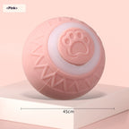 Automatic Cat Ball Toy | Self-Rolling Rechargeable Interactive Ball for Cats | Blue & Pink