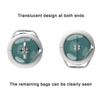 Dog Poop Bag Dispenser | Space Capsule Design | Leash Clip & Carabiner Hook Included