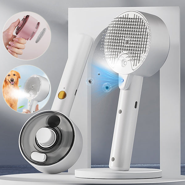 The HydraGroom Pro™: Ultrasonic Mist & UV Sanitizing Wand