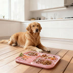 Slow Feeder Lick Mat for Dogs | Multi-Texture Enrichment Feeding Tray with Suction Cup | 4 Colours