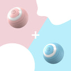 Automatic Cat Ball Toy | Self-Rolling Rechargeable Interactive Ball for Cats | Blue & Pink