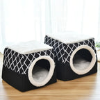 Convertible Velvet Pet Villa & Cozy Hideaway