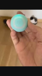 Automatic Cat Ball Toy | Self-Rolling Rechargeable Interactive Ball for Cats | Blue & Pink